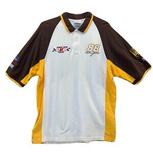 Vintage Y2K 2001 Dale Jarrett #88 NASCAR Racing Polo Shirt XL Chase Authentics